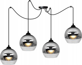 Mennyezeti Függőlámpa Csillár Pók Gömb Króm Loft Glamour Elegáns