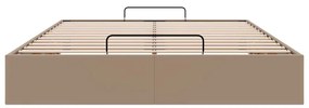 oszmán ágykeret matrac nélkül cappucino 140x190 cm műbőr
