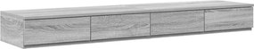 vidaXL Ágyfiókok fiókkal Szürke Sonoma 160 x 36,5 x 16,5 cm Faanyag