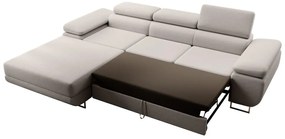 Sarokkanapé Grande (B) (szürke + króm). 1100550