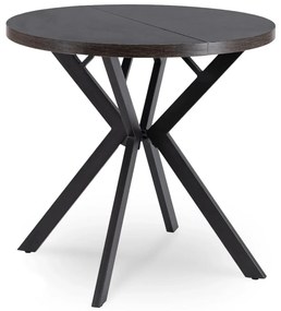 Bővíthető Étkezőasztal Fekete Színben. DORIAN 80-160 cm