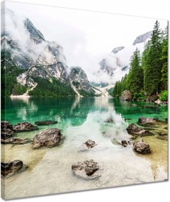 Vászonkép 40x40 Hegyi tó