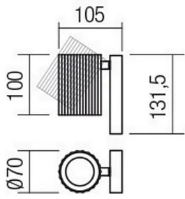 Redo 01-2548 - DELPHI fali spotlámpa 1xGU10/7W/230V fehér