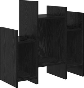 vidaXL Oldalsó szekrény Fekete tölgy 60 x 26 x 60 cm Faanyag