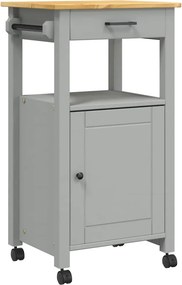 vidaXL MONZA tömör fenyőfa konyhai kocsi 48 x 40 x 88,5 cm