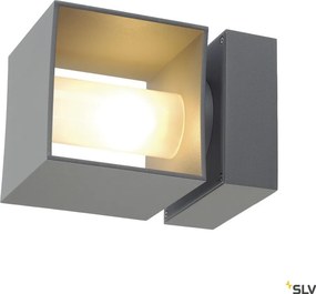 SLV 1000335 SQUARE Modern Kültéri Fali Lámpa Szürke G9 IP44