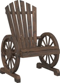 vidaXL tömör fenyőfa kerti Adirondack szék