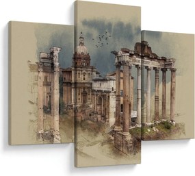 Kép - Forum Romanum, Róma, Olaszország (90x60 cm)