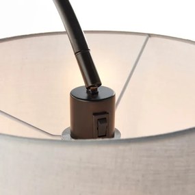 Endon 78163 - Állólámpa CARLSON 1xE27/60W/230V szürke/fekete