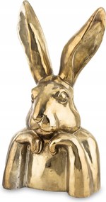 Húsvéti figura nyuszi dekoráció arany fej szobor