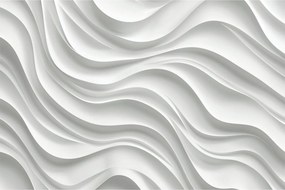 Kép - 3D fehér hullámok (90x60 cm)