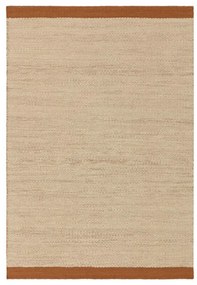 Krémszínű-terrakotta színű kézi szövésű gyapjú szőnyeg 200x290 cm Lima Rust – Asiatic Carpets