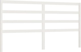 vidaXL fehér tömör fenyőfa ágyfejtámla 206 x 4 x 100 cm
