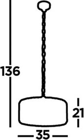 Függeszték Króm CHAPEAU SEARCHLIGHT 82101-3CC