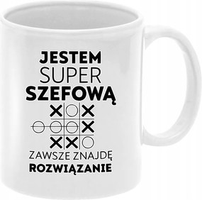 Bögre szuper főnöknek köszönetajándék fehér 330ml