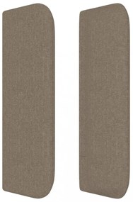 tópszínű szövet fejtámla 163x16x78/88 cm