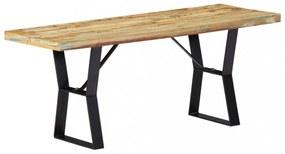 tömör újrahasznosított fa pad 110 cm