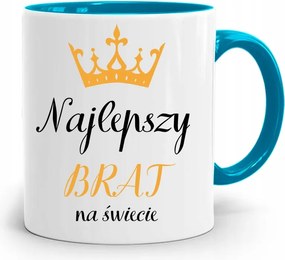 Kék Bögre Ajándék A Világ Legjobb Testvére fényképes nyomattal