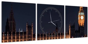 Kép a Big Benről Londonban (órával) (90x30 cm)