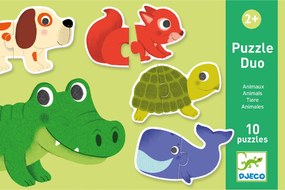Párosító puzzle - Állatos, 20 db-os - Animals