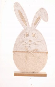 Filc nyuszi fa állványon 32x16cm