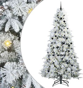 vidaXL Műanyag Hajtogatós Karácsonyfa Fehér 240 cm PE és PVC