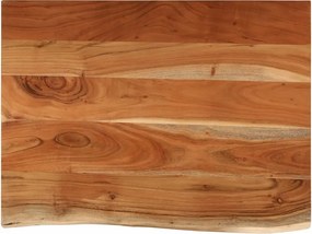 vidaXL tömör akácfa téglalap alakú fürdőszobai pult 70 x 60 x 2,5 cm