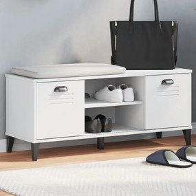 VIKEN fehér tömör fenyőfa cipőtároló pad 106 x 35 x 45 cm