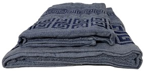 ELEGANT szett frottír törülköző + fürdőlepedő - Kék