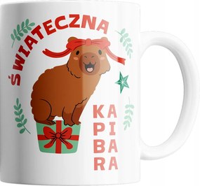 Bögre Logó Karácsonyi Ajándék Kapibara Születésnap Kerámia Szöveg