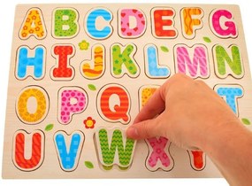 Gyermek fa puzzle ábécé