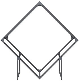 antracitszürke hidegen hengerelt acél tűzifatároló 100x25x100cm