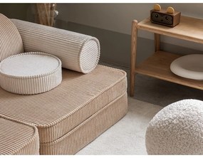 Világosbarna kordbársony gyerek kanapé 132 cm Settee – Wigiwama