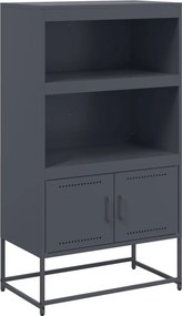 vidaXL antracitszürke acél magasszekrény 68,5 x 38,5 x 123,5 cm