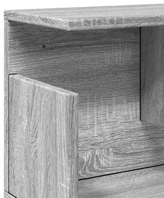 szürke sonoma színű szerelt fa faliszekrény 100 x 20 x 30 cm