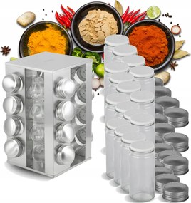 Fűszertartó állvány Edenberg EB-4025 ezüst