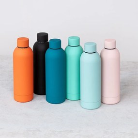 Fekete rozsdamentes acél ivópalack 500 ml – Rex London