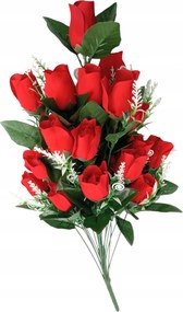 Virágcsokor Műrózsa Velúr Dekorációs Ág Kompozíció 67 cm