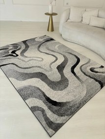 Nora 6036 szürke modern szőnyeg 120x170 cm