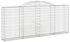 12 db íves horganyzott vas gabion kosár 300x30x120/140 cm
