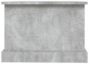 betonszürke szerelt fa dohányzóasztal 90 x 50 x 35 cm