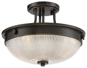 Quoizel QZ-MANTLE-SF-PN - Felületre szerelhető csillár  MANTLE 2xE27/60W/230V bronz