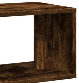 2 db füstös tölgy színű szerelt fa TV-szekrény 75 x 30 x 50 cm