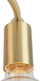 Art Deco mennyezeti lámpa sárgarézzel 4-lámpás - Facil