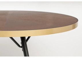 Étkezőasztal kőrisfa dekoros asztallappal 90x180 cm Denise – White Label