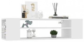 fehér szerelt fa függő TV-szekrény 100 x 30 x 26,5 cm