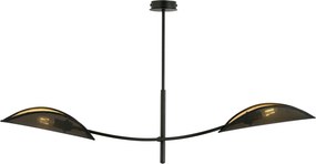 EMIBIG 1106-2 LOTUS Japandi Mennyezeti Lámpa Fekete, Arany E14 IP20