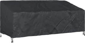 vidaXL Kerti Pad Borító Fekete 220 x 100 x 89 cm 210D Oxford Szövet