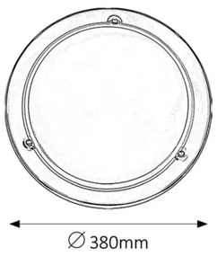Rabalux 5143 - Mennyezeti lámpa UFO 2xE27/60W/230V
