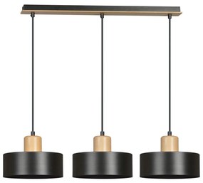 Csillár zsinóron TORIN 3xE27/15W/230V fekete